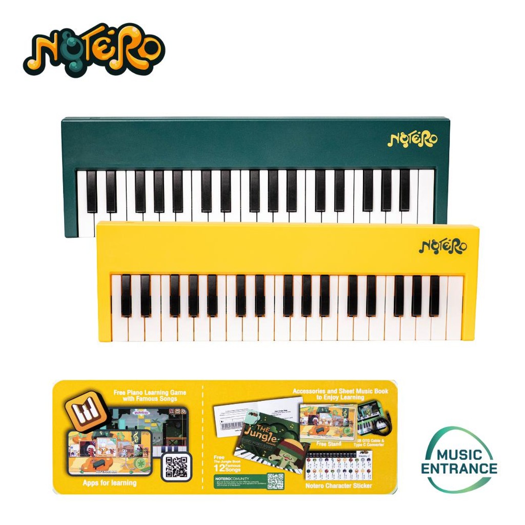 Notero Roth Marley MIDI Keyboard 37 Keys คีย์บอร์ด MIDI 37 คีย์ สามารถเรียนรู้ผ่านแอพพลิเคชันในตัว