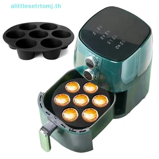 Alittlese แม่พิมพ์เค้กซิลิโคน 7 หลุม Airfryer อุปกรณ์เสริมเตาอบไมโครเวฟเบเกอรี่แม่พิมพ์เกรดอาหารอบเค้กซิลิโคนแม่พิมพ์เครื่องมืออบ TH