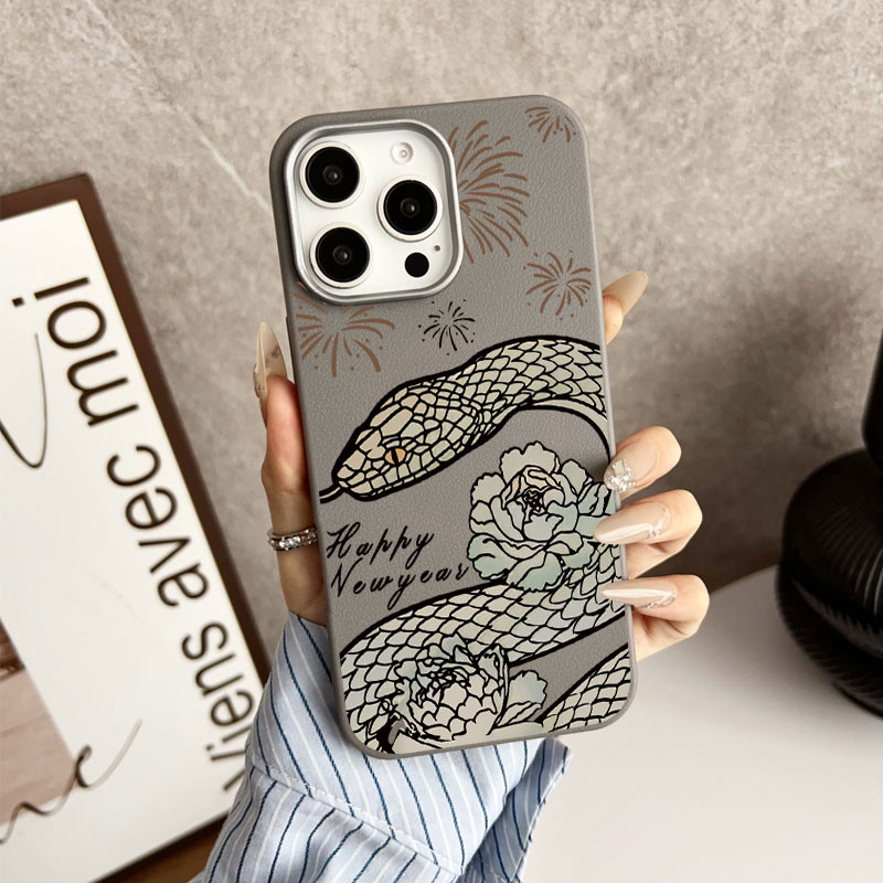 สําหรับVivo Y19S V2419/Vivo V40 Lite 4G IDN V2417/Y200 Y300 5G Peonyดอกไม้งูรูปแบบเคสโทรศัพท์สําหรับ