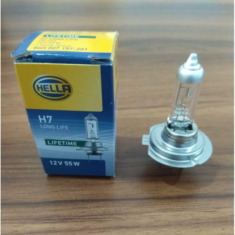 หลอดไฟฮาโลเจนสากล H7 12V 55W Long Life Hella Cleo88