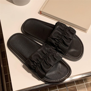 ฉี่เตียว แบนจีบรองเท้าแตะด้านบนรองเท้าแตะหญิงฤดูร้อนนักเรียน…