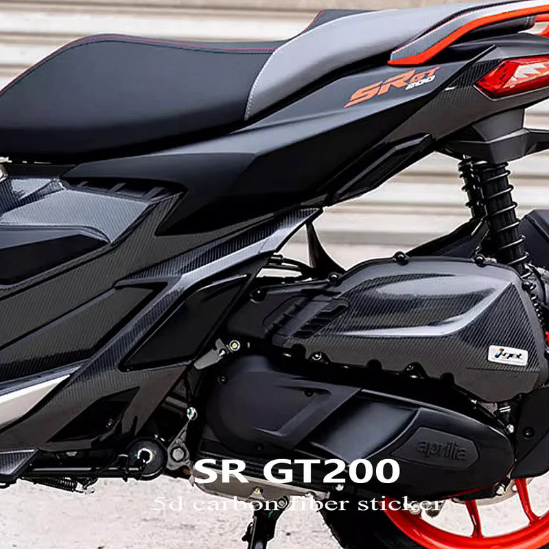 LS SR GT 200 Motorcycle 5D Carbon Fiber Sticker Decal Body Full Kits Decoration Sticker For Aprilia 