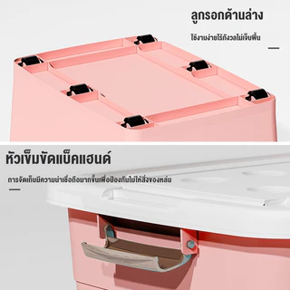 กล่องเก็บของ 12L/20L/45L/68L/96L/125L/168L กล่องพลาสติก ใหญ่ ลังเอนกประสงค์ มี 5 สีให้เลือก