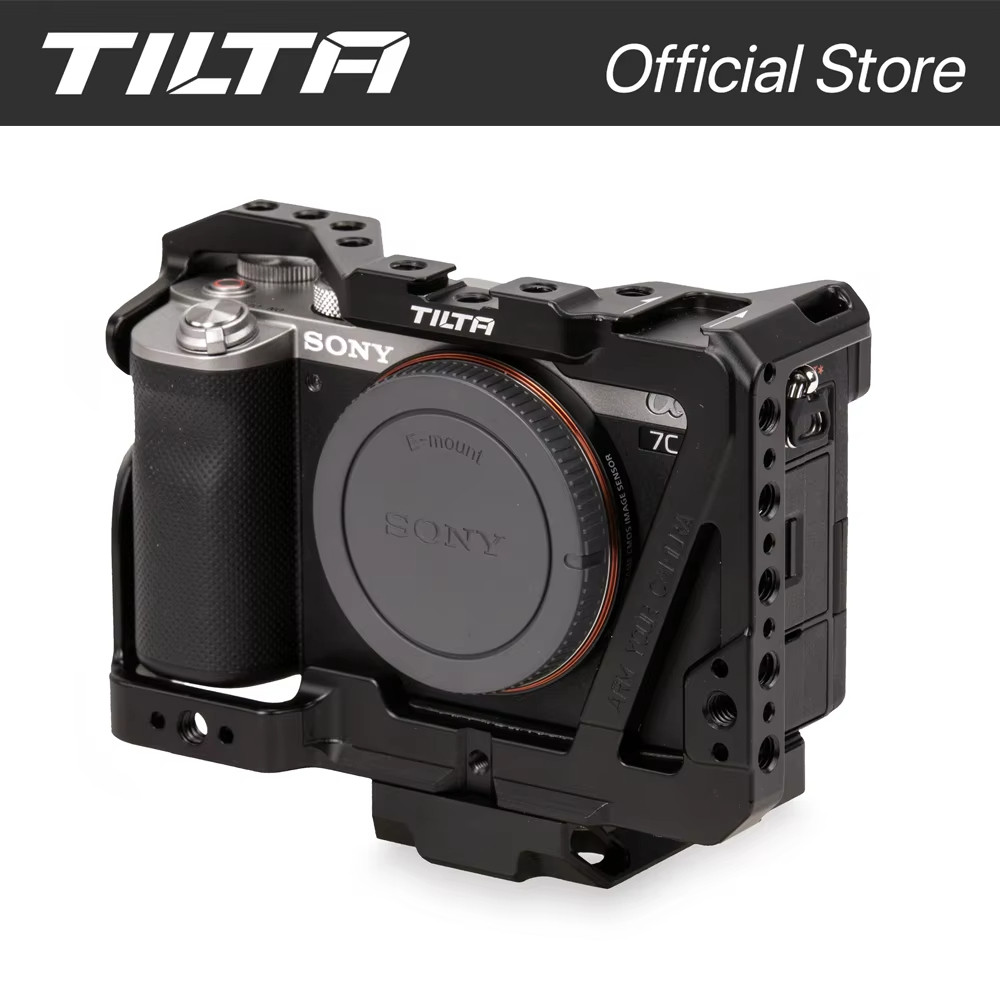 Tilta อุปกรณ์ยิงสําหรับ SONY A7C TA-T19-BB กล้องเต็มรูปแบบกรงสําหรับ SONY A7C Handle Kit TILTA อุปกร