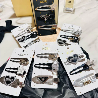 O1074 กิ๊บแบรนด์ แฟชั่นสไตล์เกาหลี 1เซ็ต 3ชิ้น 10฿ ราคาถูกที่สุด