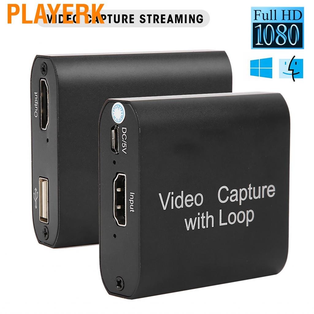 PlayerK Dauerhaft HDMI Video Capture 4K 1080p USB ไปยังการ์ดสำหรับ PS5 PS4 Xbox Series X/S ONE NINTE
