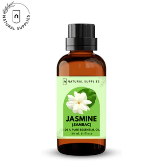 Pure Jasmine (Sambac) Essential oil น้ำมันหอมระเหย ดอกมะลิ บริสุทธิ์ ขนาด 10, 30 ml. by Natural Supplies