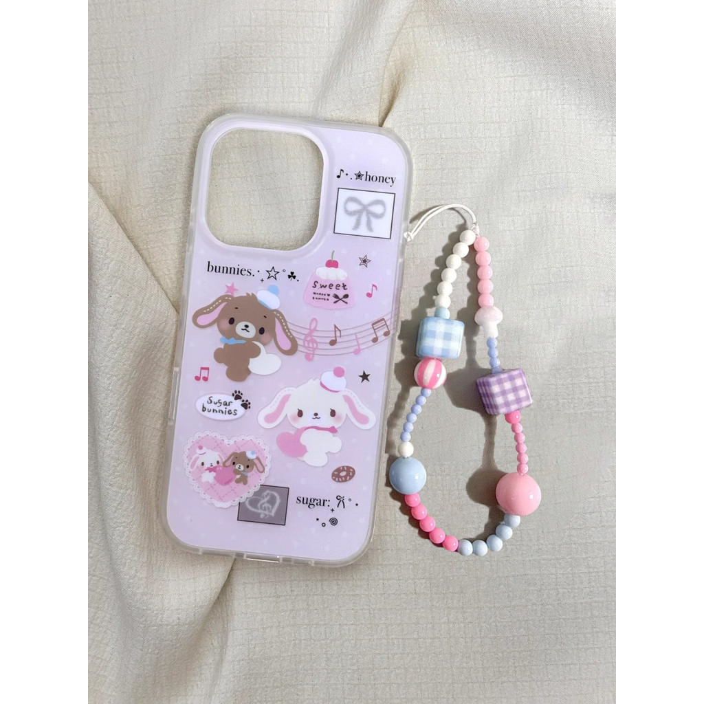 เคส Sweet Heart Note Bunny สำหรับ iPhone 13 Pro Max 15 Plus 16/14/12/11 XS 8