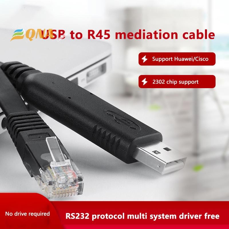 [QNA] 1.5m 1.8m USB To RJ45 คอนโซลสาย RS232 อะแดปเตอร์อนุกรมสําหรับแล็ปท็อปคอมพิวเตอร์ Router USB RJ 45 8P8C Converter คอนโซลสายใหม่