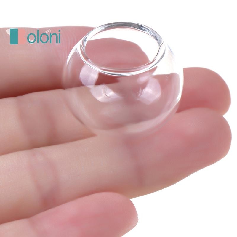 [Boloni] 1x Dollhouse Miniature Mini Fish Tank Mini Glass Bowl Doll House Accessories ใหม่