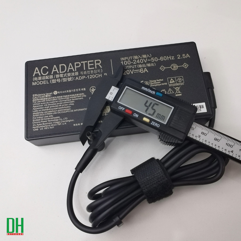 อะแดปเตอร์ สายชาร์โน๊ตบุ๊ค Asus ZenBook Flip Q506 Q526 Q547 UX534FT K570 Laptop Charger Adapter 120W 20V 6A 4.5*3.0 แท้