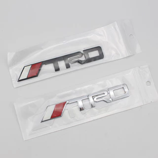 สติกเกอร์ตราสัญลักษณ์ TRD ติดด้านข้างบังโคลนหน้า และหลัง สําหรับ Toyota Auto Decal 1 ชิ้น