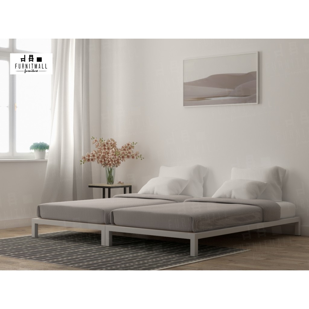 ฐานเตียงมินิมอล 3,3.5 ฟุต วางชนเป็นเตียงใหญ่ได้ สูงรวม 20 ซม.