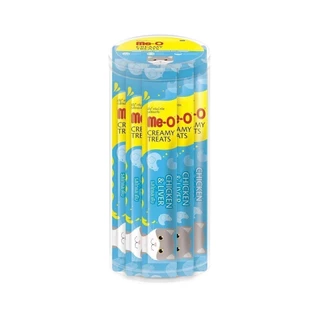 [แบบกระปุก 36 ซอง] Me-O Creamy Treats ขนมแมวเลียมีโอ ไม่เติมเกลือ