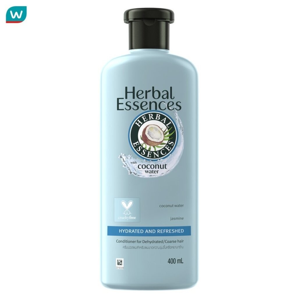 Herbal Essence เฮอร์บัล เอสเซนส์ คอนดิชันเนอร์ ไฮเดรต แอนด์ รีเฟรช สูตรน้ำมะพร้าว ดอกมะลิ 400 มล.