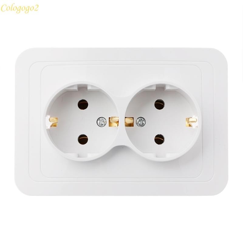 220V/16A 118x80mm EU Double Ground Plugs  Household Industrial Power Outlet