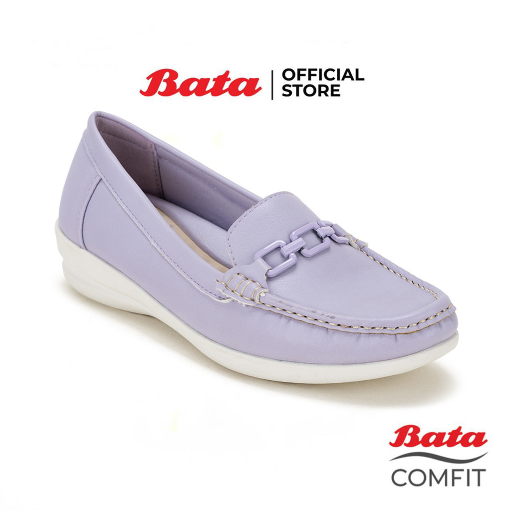 Bata บาจา Comfit รองเท้าเพื่อสุขภาพแบบสวมสำหรับผู้หญิง รุ่น ANNA สีเบจ 5018091 สีม่วง 5019091