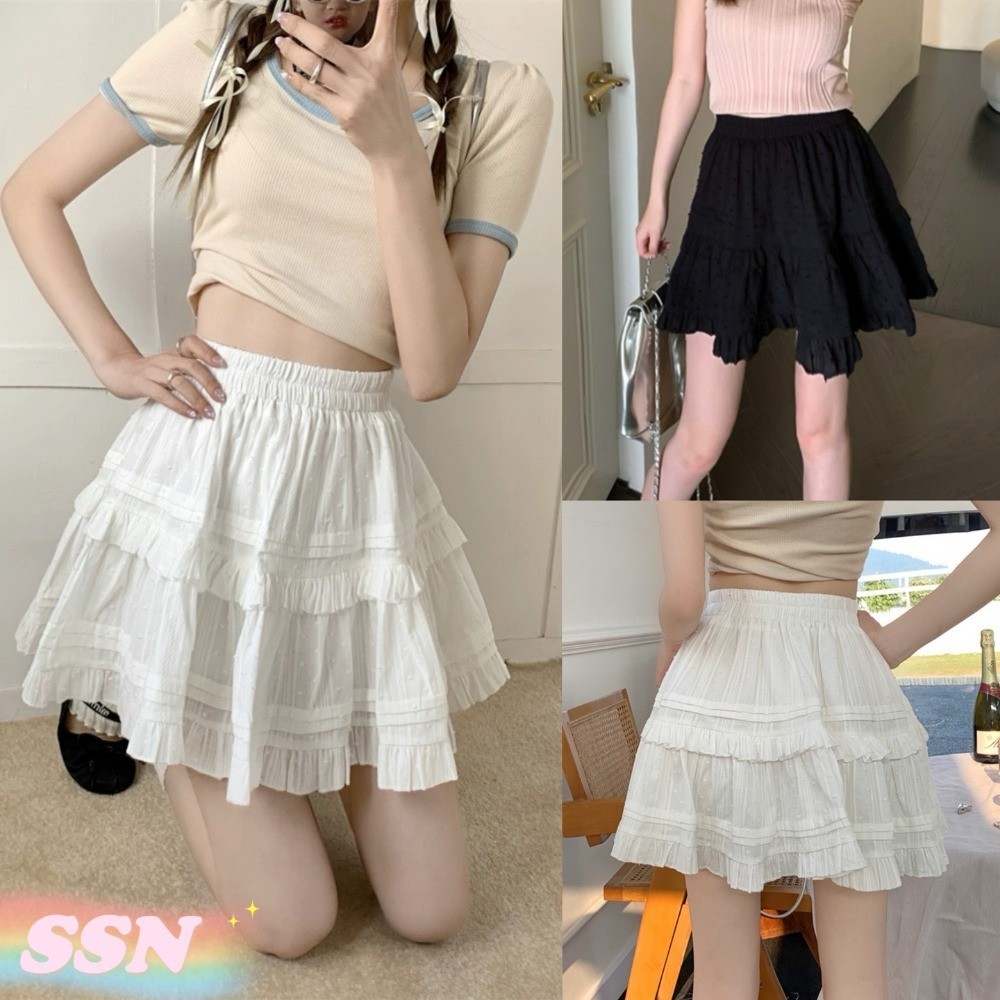 ใหม่ของผู้หญิงฤดูร้อนเอวสูงกระชับสัดส่วนป้องกันการสัมผัสกระโปรงสีทึบนัวเนีย 168