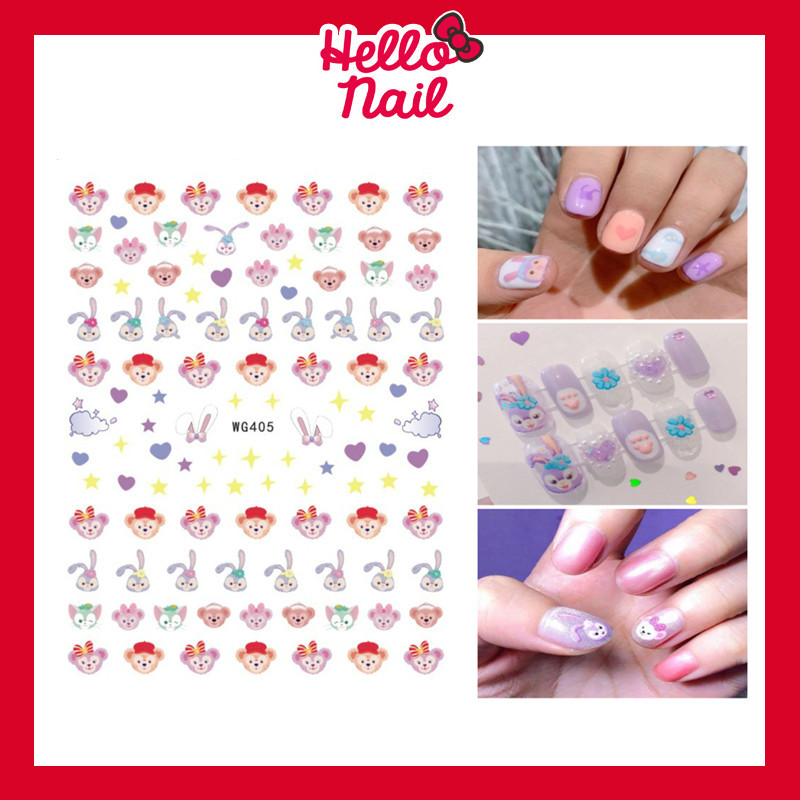 สติ๊กเกอร์ติดเล็บ 3D Stella Lou สเตลล่า สติ๊กเกอร์แต่งเล็บ Sticker สติ๊กเกอร์ น่ารัก อุปกรณ์ตกแต่งเล็บ