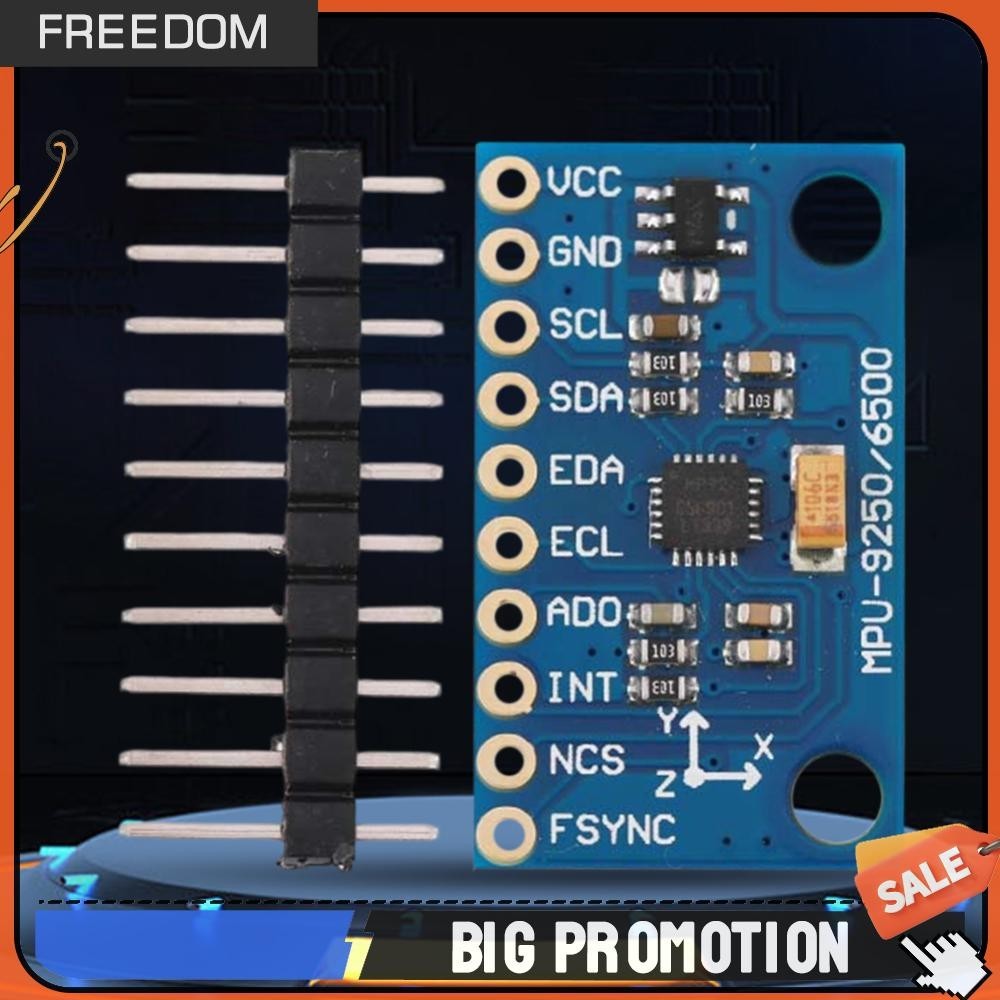 Gy-9250 MPU9250 โมดูลเซนเซอร์ตรวจจับทัศนคติ 9 แกน IIC SPI 3-5V