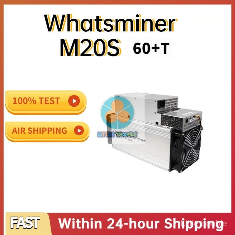 Whatsminer เครื่องขุดบิตคอยน์ M20s BTC 65T 70T พร้อมพาวเวอร์ซัพพลาย M21S M20B M20C SHA-256 8FE7