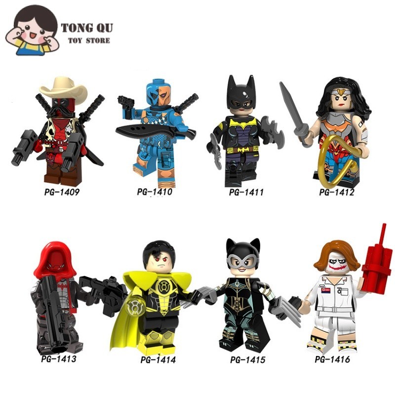 Superhero Minifigures Minifigures Deathstroke Joker Building Block ตุ ๊ กตาคอลเลกชันรุ ่ นของขวัญวันเกิดของเล ่ น