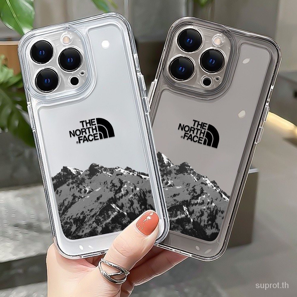 เคสโทรศัพท์มือถือ TPU ใส กันกระแทก ป้องกันกล้อง ลาย Black White Street Wear สําหรับ iPhone 14 11 12 13 14plus 11promax 14promax 13promax North Cover 15Pro Max X XR XS 7 8 Plus