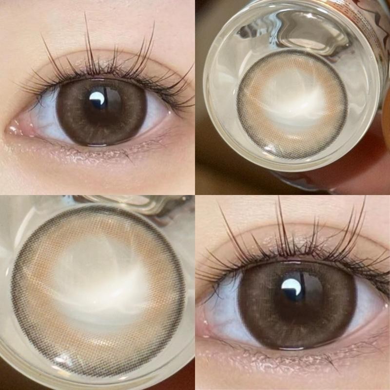 Brown ขนาดตาโต maya (Bigeyes) สายตาปกติ สายตาสั้น กรองแสง uv เลนส์แท้จดทะเบียนถูกต้อง ผ่านอย.ไทย รพ