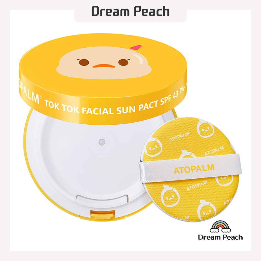 Atopalm Toc Toc Facial Sun Pact SPF43 PA+++ ขนาด 15 กรัม 1 ชิ้น