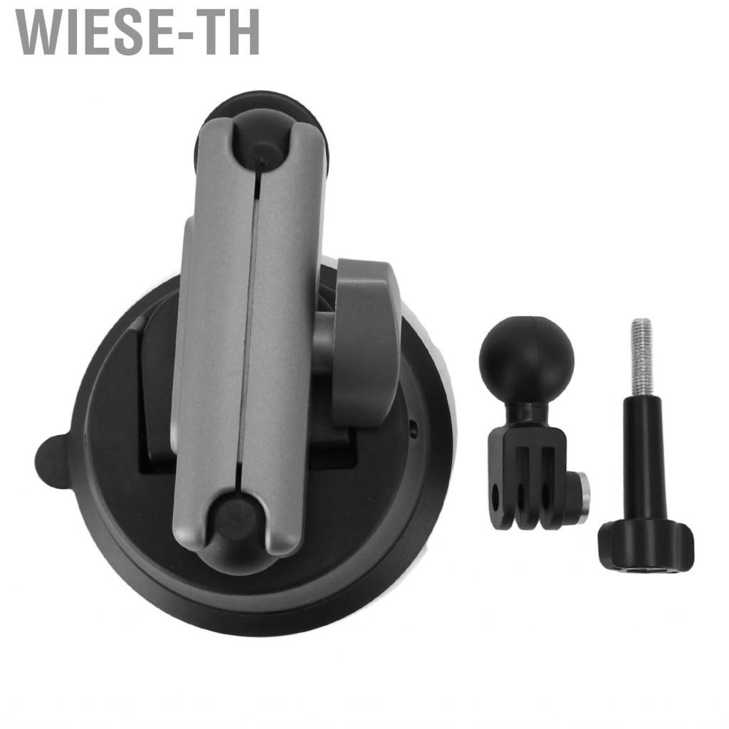 Wiese-th Camera Suction Cup Mount Double Ball Head Aluminum Alloy Windshield Window Dashboard Holder 1/4 Inch Thread for Action