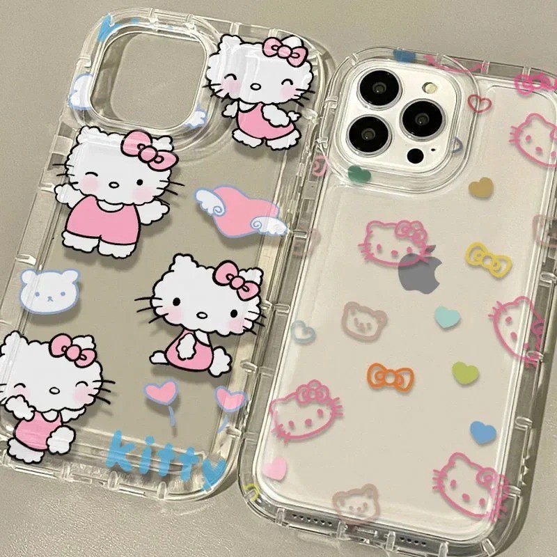 เคสโทรศัพท์มือถือ ซิลิโคนใส กันกระแทก ลายแมวน่ารัก สีชมพู สําหรับ Samsung Galaxy S24 S23 S22 Plus S20 Note 20 Ultra S20 FE S21