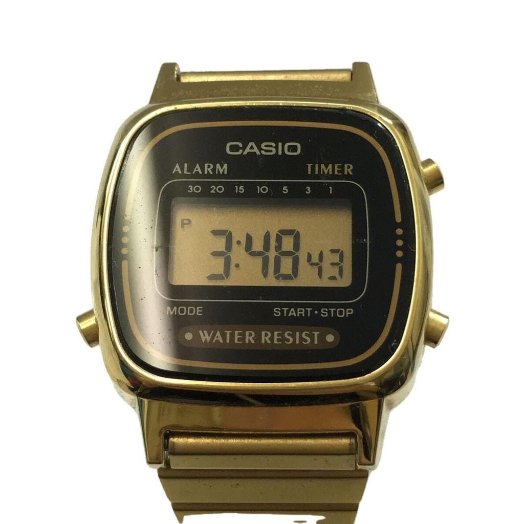Casio นาฬิกาข้อมือควอทซ์ดิจิตอล สายสแตนเลส La670W สําหรับผู้หญิง
