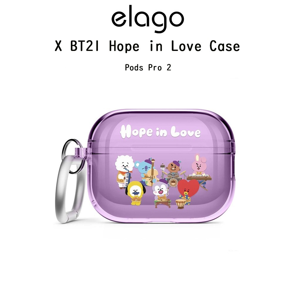 Elago X BT21 Hope in Love Case เคสกันกระแทกเกรดพรีเมี่ยมจากอเมริกา เคสสำหรับ AirPods Pro 2