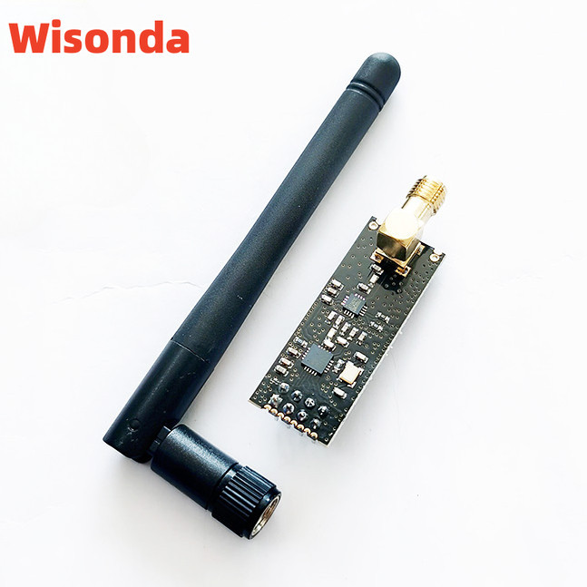 Nrf24l01+pa+lna 2.4G โมดูลไร้สาย ระยะไกล 1.1 กม. (c/w เสาอากาศ)