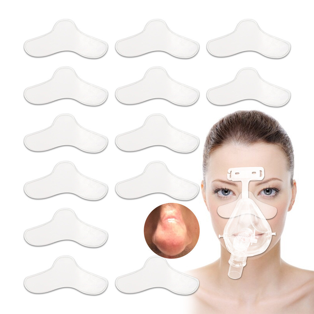 แผ่นปิดจมูก CPAP สําหรับเครื่องนอนหลับ CPAP สามารถตัดขนาดได้ 4 ชิ้น