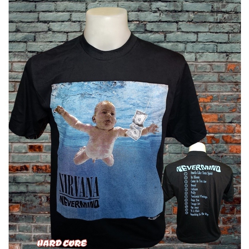 New เสื้อวง NIRVANA วงร็อค เสื้อวินเทจ ไม่มีตะเข็บข้าง คอฟิต ป้ายUSA เสื้อยืด เสื้อทัวร์ วินเทจ วงร็