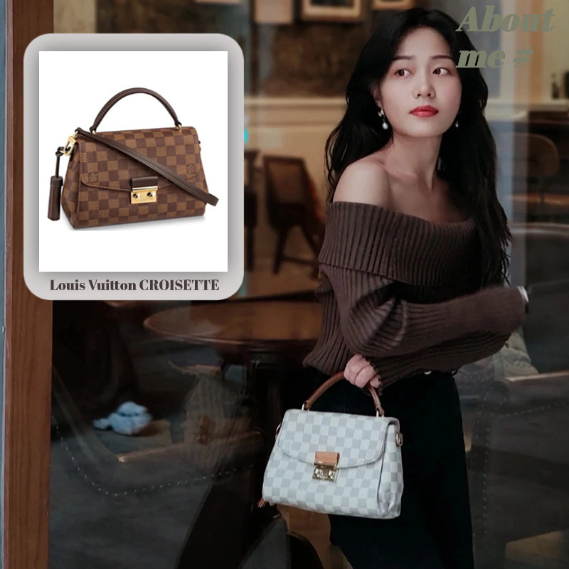 หลุยส์วิตตอง Louis Vuitton CROISETTE กระเป๋าถือ LV กระเป๋าสะพายข้างผู้หญิง