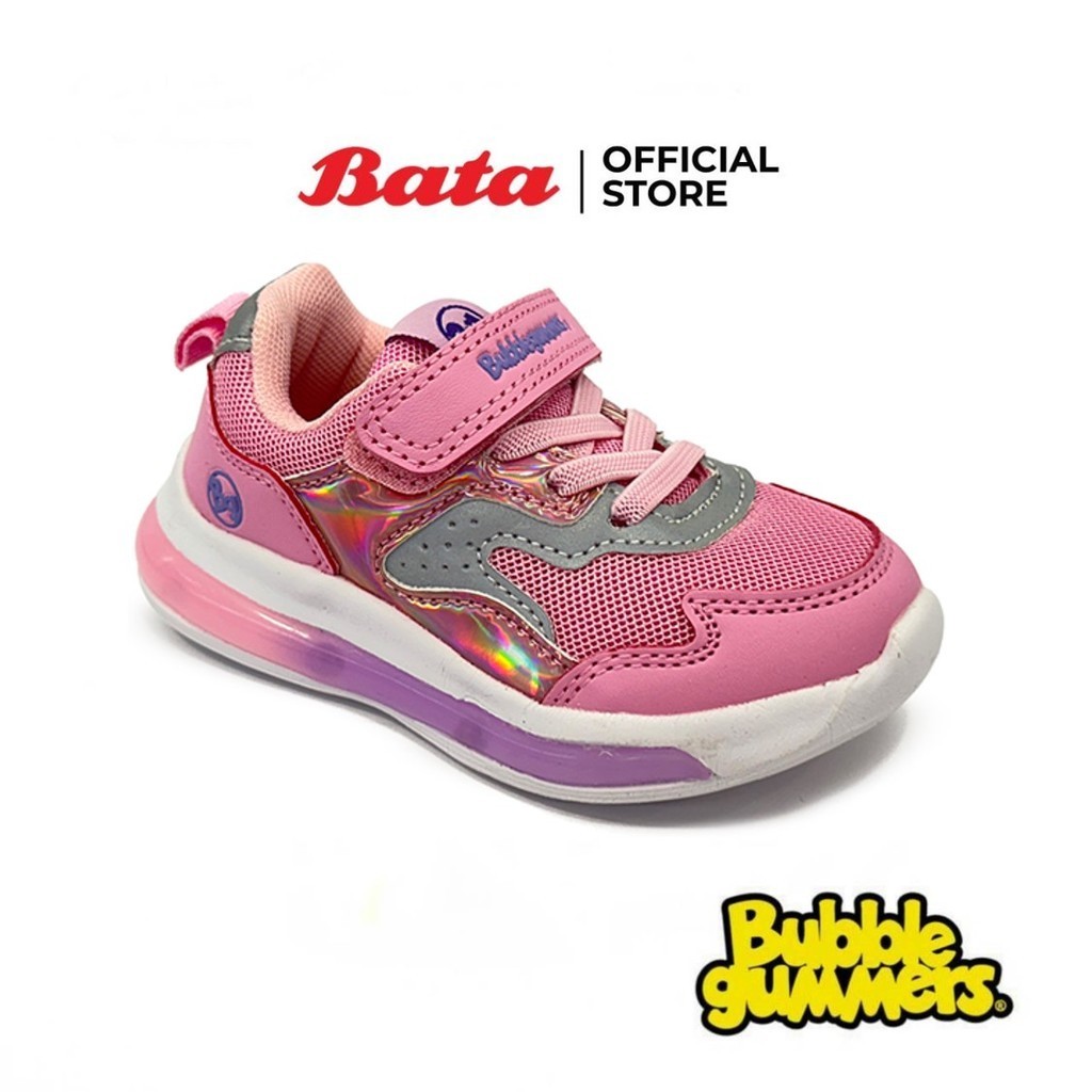 Bata บาจา Bubble Gummers รองเท้าผ้าใบสนีคเกอร์แฟชั่น สำหรับเด็กผู้หญิง สีชมพู รหัส 1415719