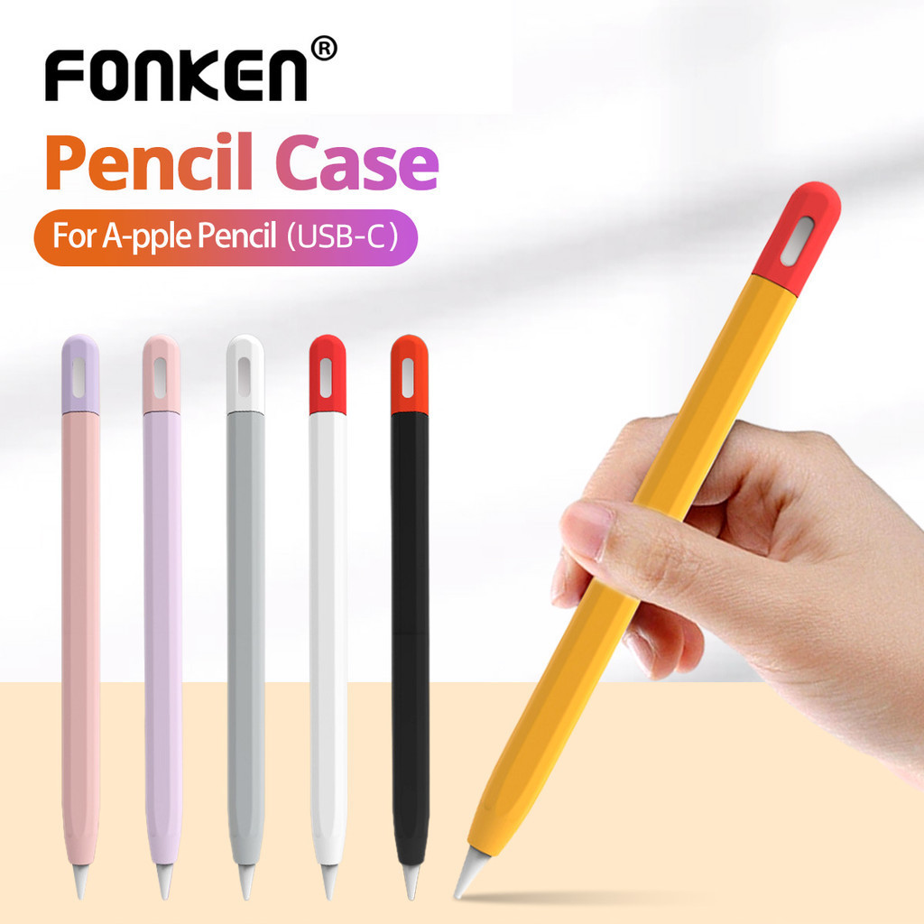 เคสปากกาสไตลัส Fonken สําหรับ Aple Pencil 3 USB C เคสปากกาสไตลัส ที่ละเอียดอ่อน สําหรับเคสดินสอ Aple เคสฝาป้องกันการสูญหาย