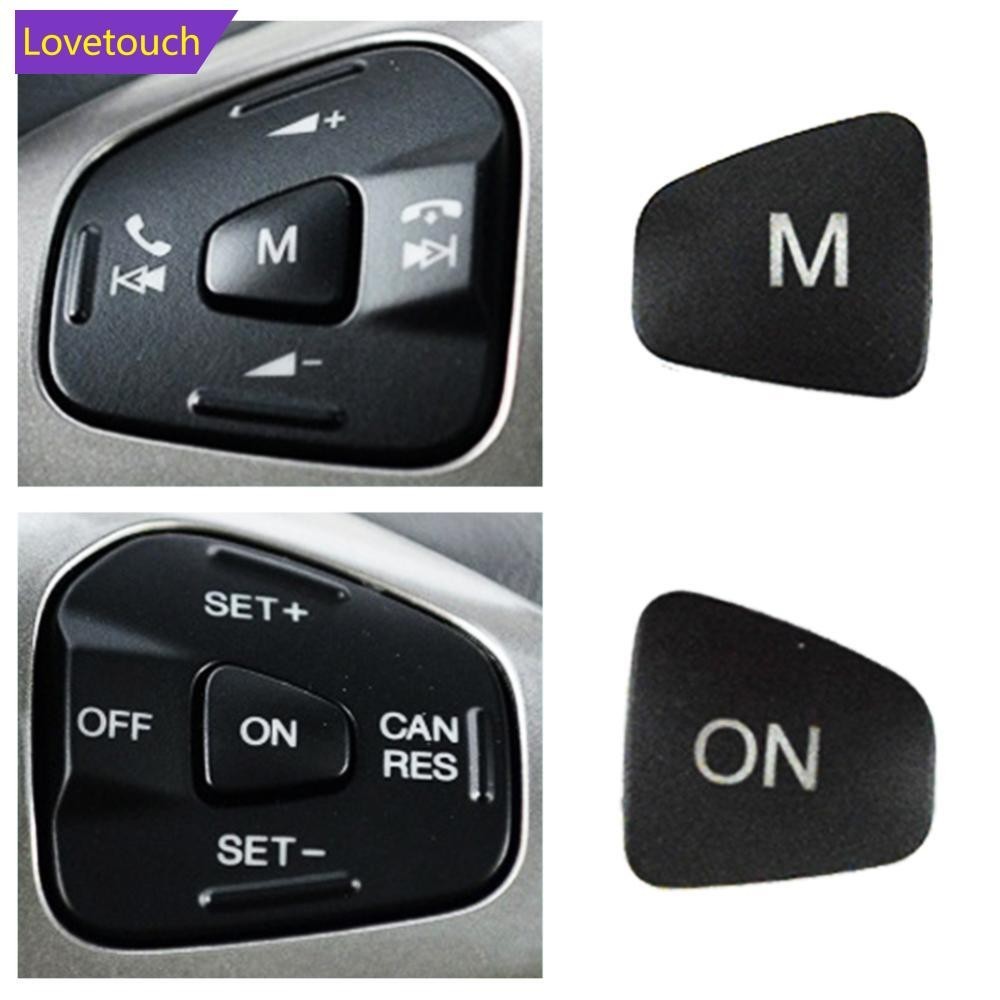 Lovetouch ปุ่มสวิตช์ควบคุมระดับเสียง ติดพวงมาลัยรถยนต์ M ON สําหรับ Ford Escort Fiesta MK7 MK8 ST Ecosport 2013-2018 E2H2