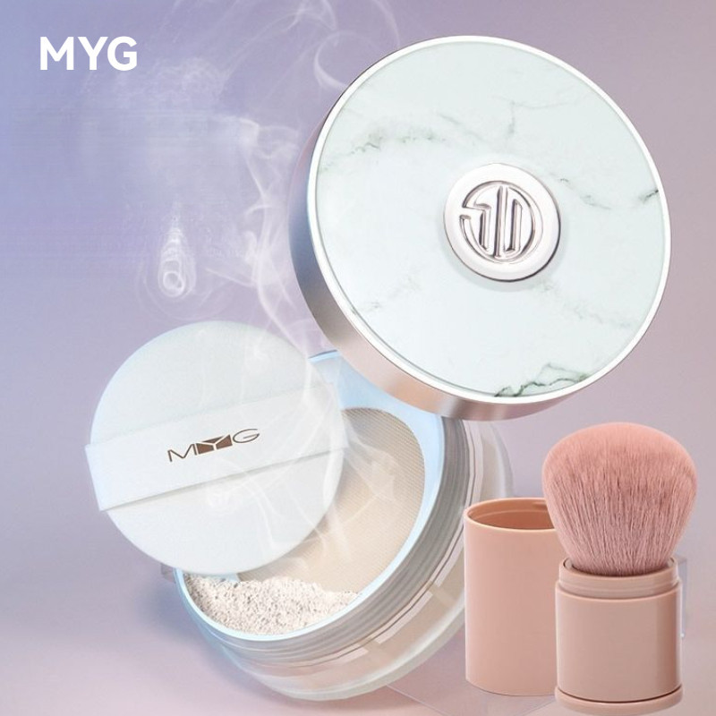 MYG แป้งฝุ่น แป้งเซ็ตติ้งบางเบา ระบายอากาศได้ดี คอนซีลเลอร์ ควบคุมความมัน แป้งเซ็ตติ้งป้องกันเหงื่อ