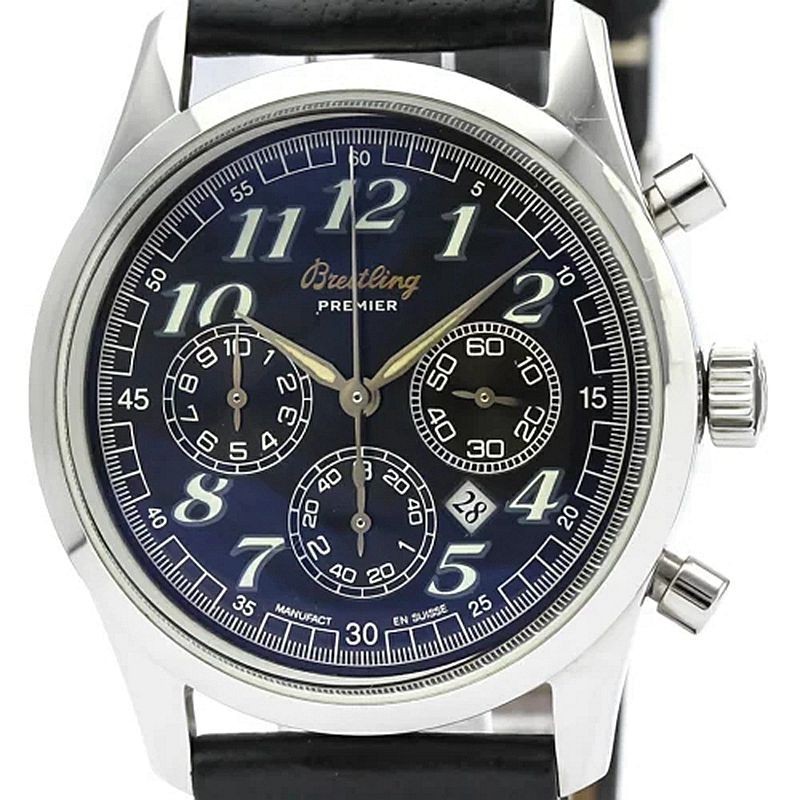 Breitling นาฬิกาข้อมือกลไกอัตโนมัติ ของแท้ สําหรับผู้ชาย A42035