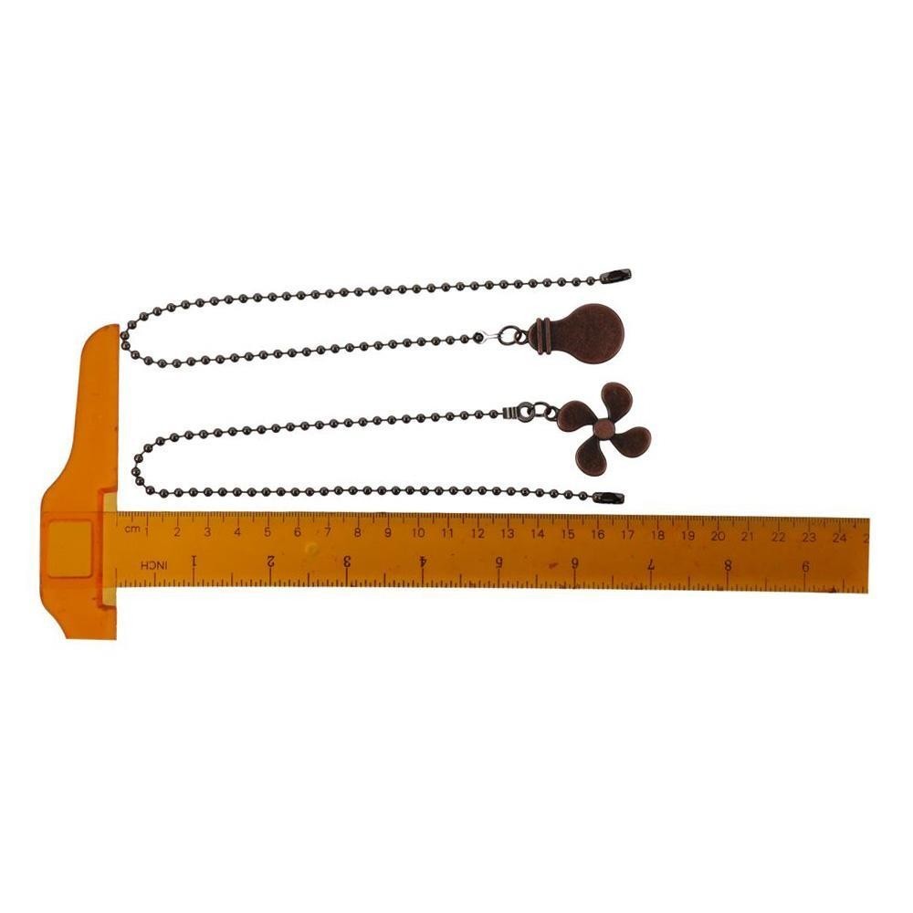 SIO ชุดโซ่ดึงไฟ, ตัวขยายโซ่พัดลมเพดานโลหะผสมสังกะสี 2 ชิ้น, หลอดไฟรูปพัดลมพัดลมเพดานรูปพัดลมโซ่พัดลม - รูปที่ 6