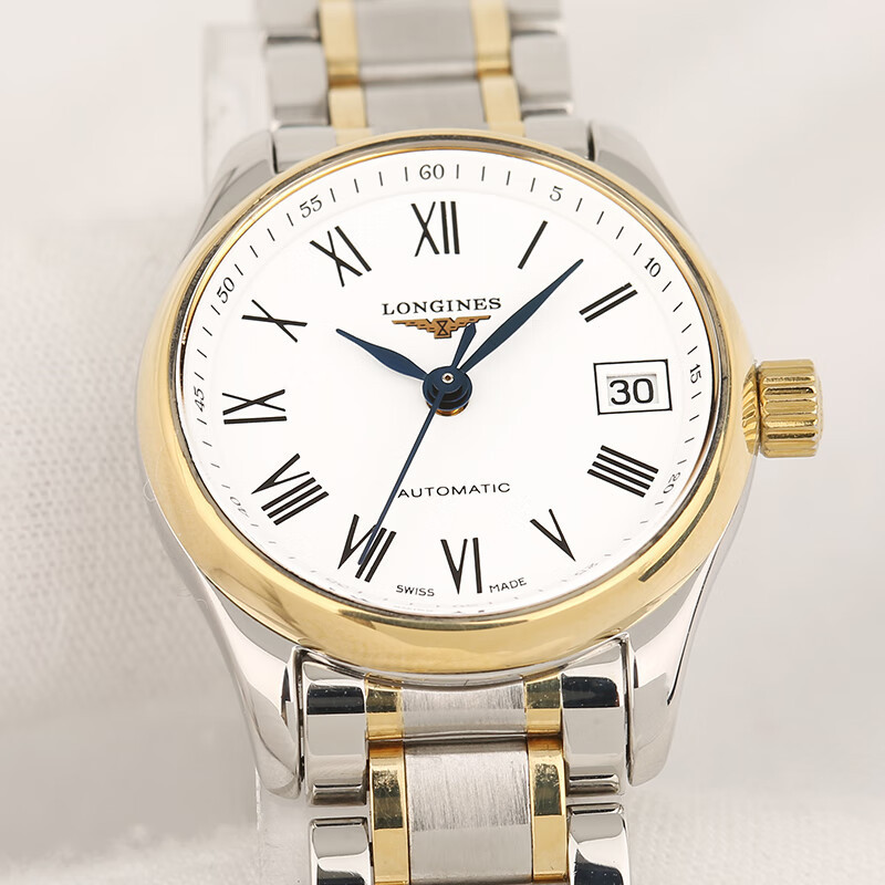 Longines LONGINES นาฬิกาข้อมืออัตโนมัติ สีขาว 25.5 มม. สําหรับสตรี L2.128.5.11.7