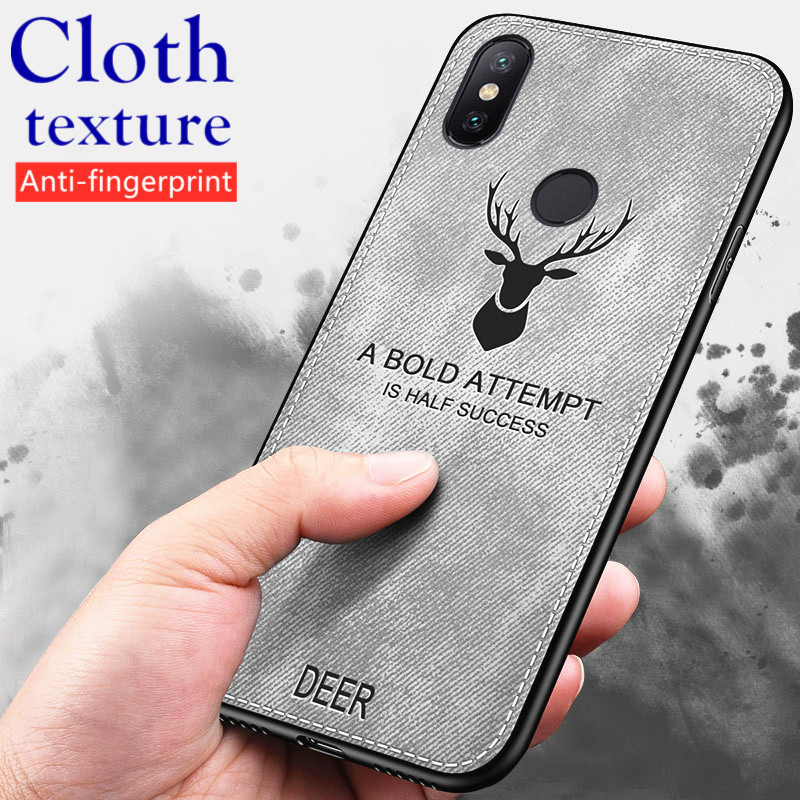 สําหรับ Xiaomi Redmi หมายเหตุ 5 Pro MEI7S MEI7 M1803E7SG M1803E7SH Retro ผ้าใบสไตล์ผ้านุ่มผ้ารูปแบบก