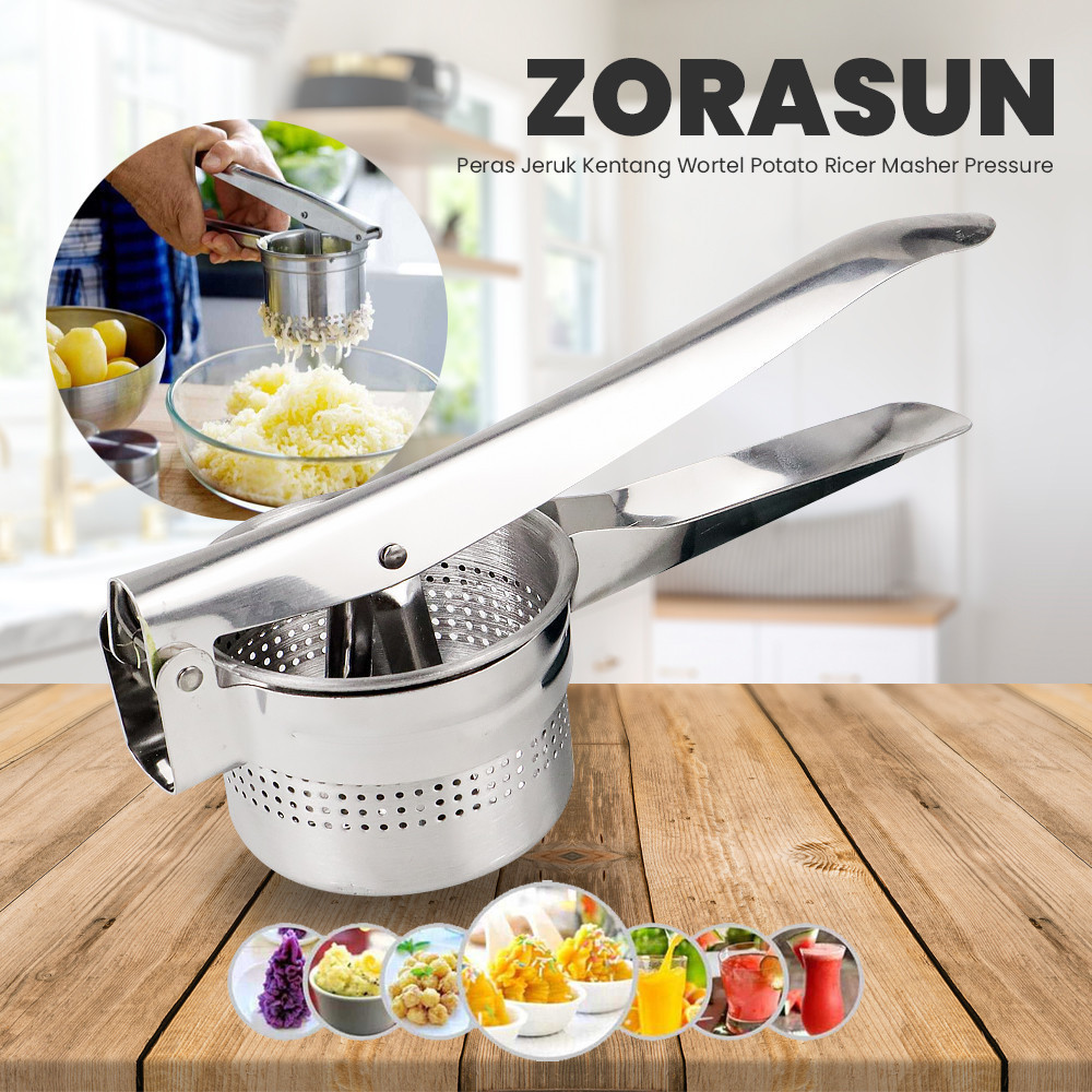 ZORASUN ที่บีบส้มแครอทมันฝรั่งสแตนเลส - ZPM103 - สีเงิน