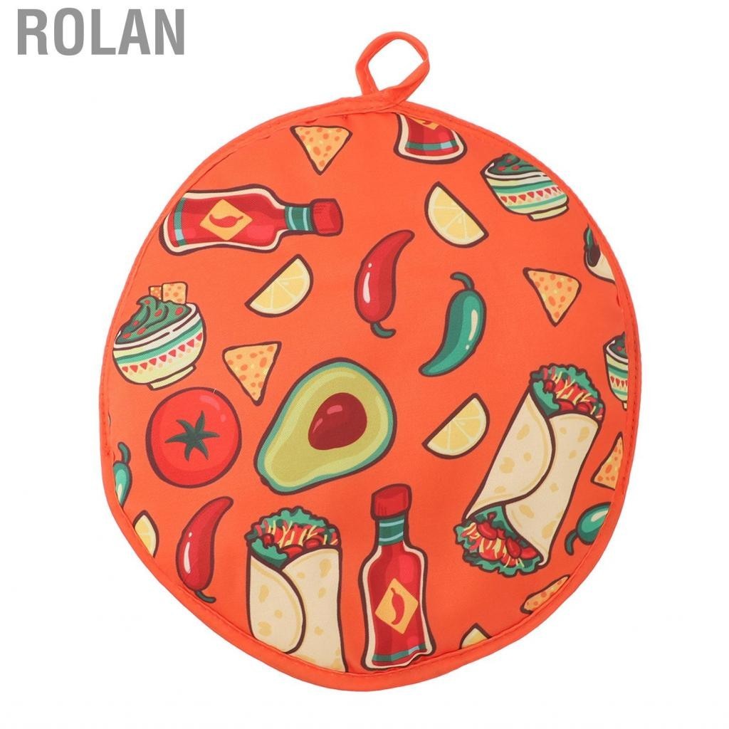 Rolan Insulated Tortilla Pouch  Soft Fabric Microwaveable Warmer for Home