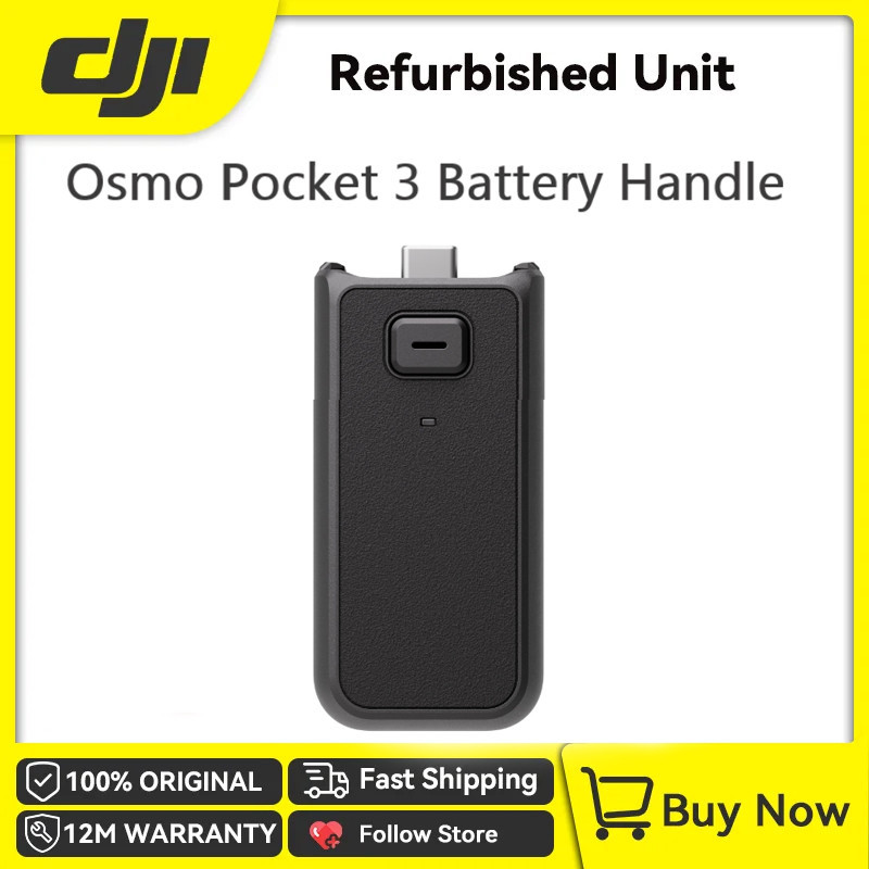 Dji Osmo Pocket 3 ที่จับแบตเตอรี่ สําหรับ Osmo Pocket 3 ที่จับแบตเตอรี่สามารถเพิ่มเวลาในการทํางานเมื่อเชื่อมต่อ