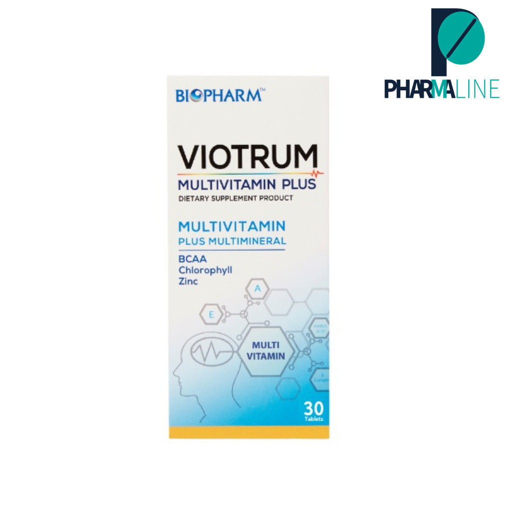 BIOPHARM Viotrum Multivitamin Plus ไวโอทรัม มัลติวิตามิน พลัส ขนาด 30 เม็ด [Pline]