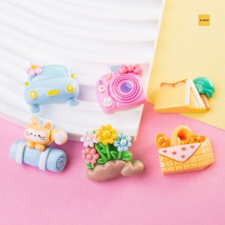 [3 #] กิ๊บติดผมเรซิ่น รูปการ์ตูน แฮนด์เมด แวววาว diy อุปกรณ์…